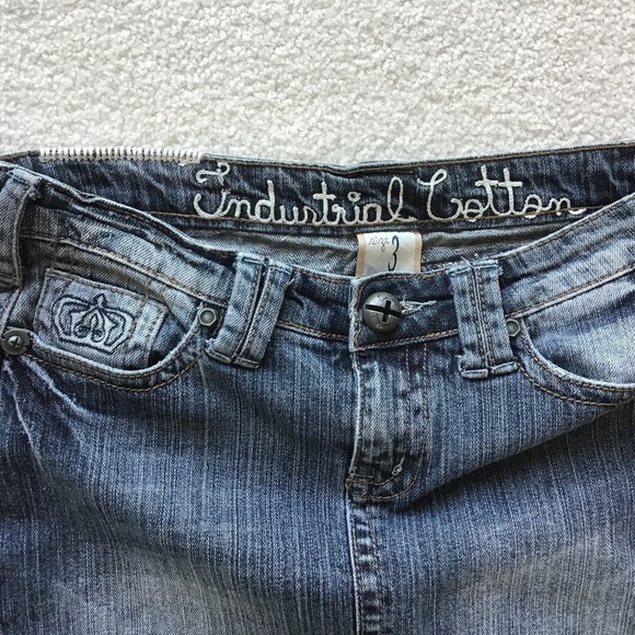 INDUSTRIAL COTTON SIZE 3 BLUE DENIM PENCIL SKIRT - Picture 5 of 7